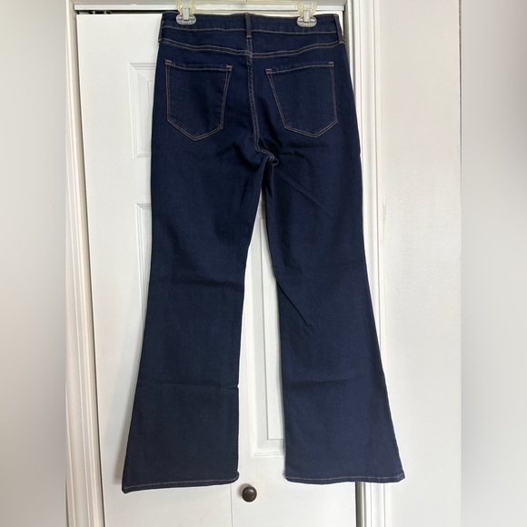 NWOT Old Navy High Waisted Wow Flare Jeans - Size 10, Dark Wash - Picture 12 of 14